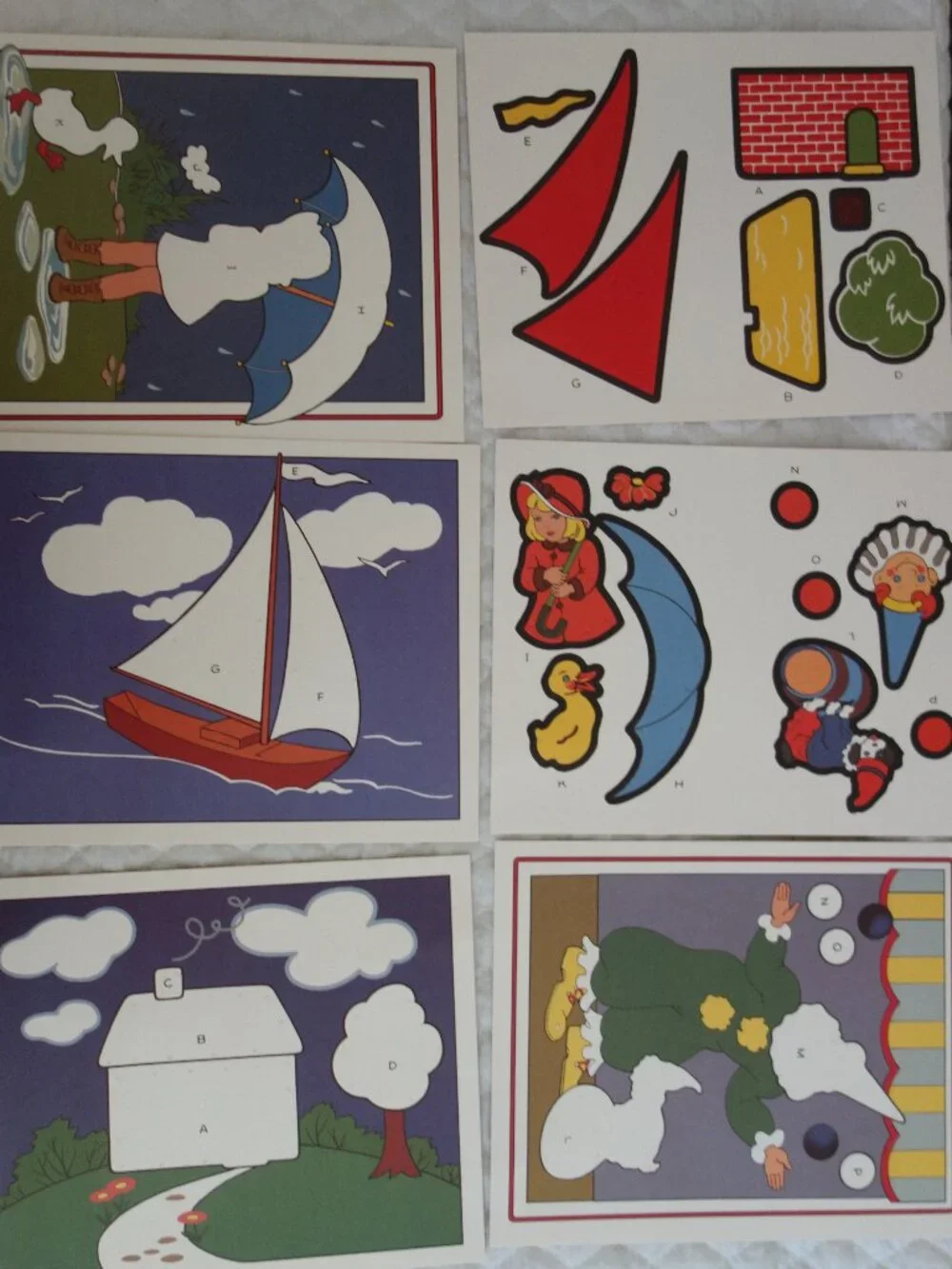 New 2008 Retro RUSSIMCO Jig-Sew Craft Kit – Entertaining Educational - 6 cards